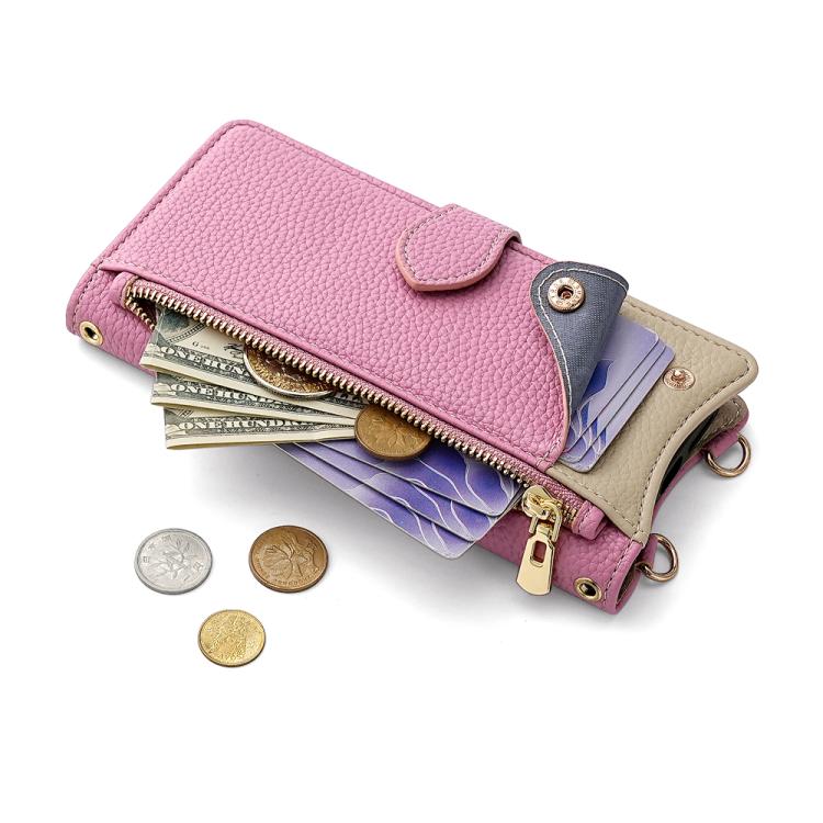 For Tecno Camon 30 Pro Crossbody Chain Fishtail Litchi Leather Phone Case(Pink) - Tecno Cases by PMC TechLife | Online Shopping South Africa | PMC TechLife | Buy Now Pay Later Mobicred