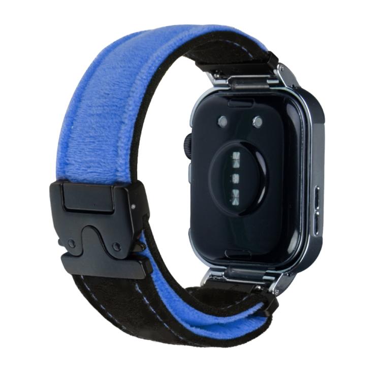 For Huawei Watch Fit3 Brushed Metal Silver Frame Watch Band(Black Blue) - free shipping - PMC TechLife - Order now!