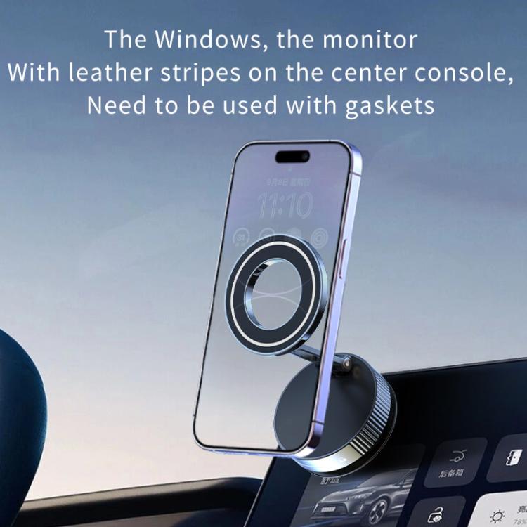 Q89 Foldable Vacuum MagSafe Magnetic Suction Cup Phone Holder(Black) - Universal Car Holders by PMc TechLife | Online Shopping South Africa | PMc TechLife | Buy Now Pay Later Mobicred