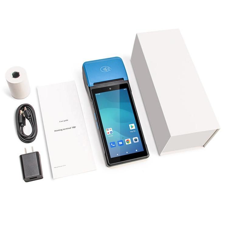UNIWA V6P Thermal Label Printer Handheld PDA, 2GB+16GB, 5.45 inch Android 12 Mediatek MT6761 Quad Core, NFC, Network: 4G, Plug:EU Plug(Black Blue) - free shipping - PMc TechLife - Order now!
