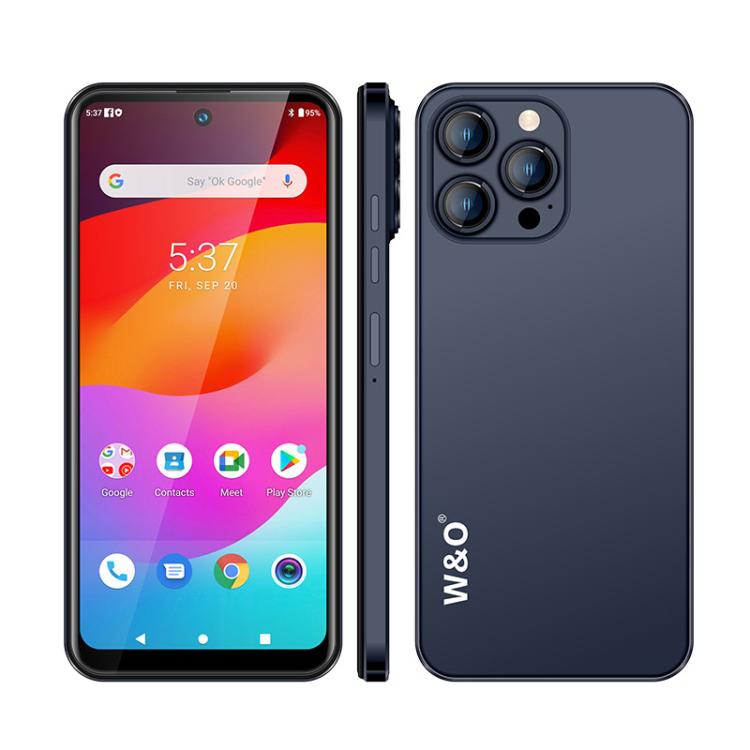 W&O X200 Pro, 4GB+128GB, 6.8 inch Android 10 Mediatek MT6765 Helio P35 Octa Core, Network: 4G, Plug:EU Plug(Blue) - free shipping - PMc TechLife - Order now!