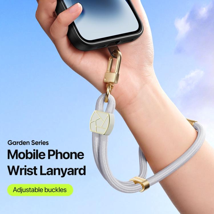DUX DUCIS Garden Series Broken Ice Pattern Adjustable Short Phone Lanyard(Grey) - Lanyards & Wrist Straps by DUX DUCIS | Online Shopping South Africa | PMc TechLife | Buy Now Pay Later Mobicred