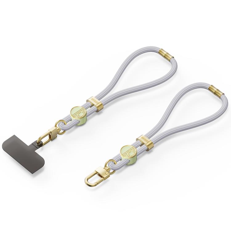 DUX DUCIS Garden Series Tile Pattern Adjustable Short Phone Lanyard(Grey) - Lanyards & Wrist Straps by DUX DUCIS | Online Shopping South Africa | PMc TechLife | Buy Now Pay Later Mobicred