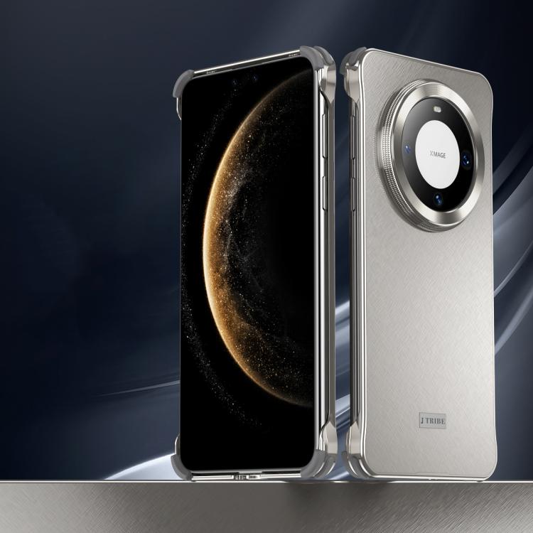 For Huawei Mate 60 Micro Frosted Metal Phone Case(Titanium) - Huawei Cases by PMC TechLife | Online Shopping South Africa | PMC TechLife | Buy Now Pay Later Mobicred