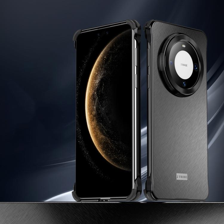 For Huawei Mate 60 Micro Frosted Metal Phone Case(Black) - Huawei Cases by PMC TechLife | Online Shopping South Africa | PMC TechLife | Buy Now Pay Later Mobicred