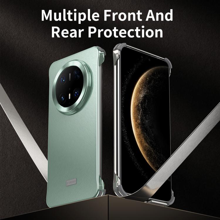 For Huawei Mate 60 Micro Frosted Metal Phone Case(Black) - Huawei Cases by PMC TechLife | Online Shopping South Africa | PMC TechLife | Buy Now Pay Later Mobicred