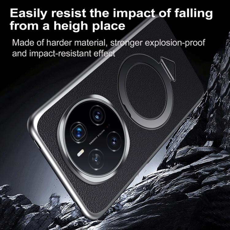 For Honor Magic7 SULADA Top Grain Leather MagSafe Magnetic Holder Phone Case(Red) - free shipping - PMC TechLife - Order now!