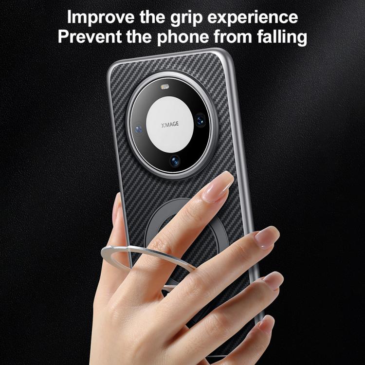For Huawei Mate 60 SULADA Kevlar Texture MagSafe Magnetic Holder Phone Case(Brown) - free shipping - PMC TechLife - Order now!