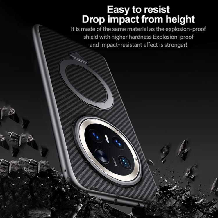 For Huawei Mate 70 SULADA Kevlar Texture MagSafe Magnetic Holder Phone Case(Black) - free shipping - PMC TechLife - Order now!