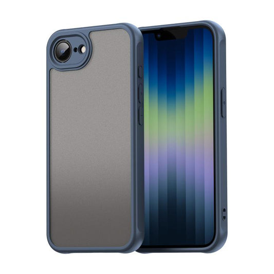 For iPhone 16e Fan Dun Series TPU Hybrid PC Frosted Phone Case(Blue) - iPhone 16e Cases by PMC Jewellery | Online Shopping South Africa | PMC Jewellery | Buy Now Pay Later Mobicred