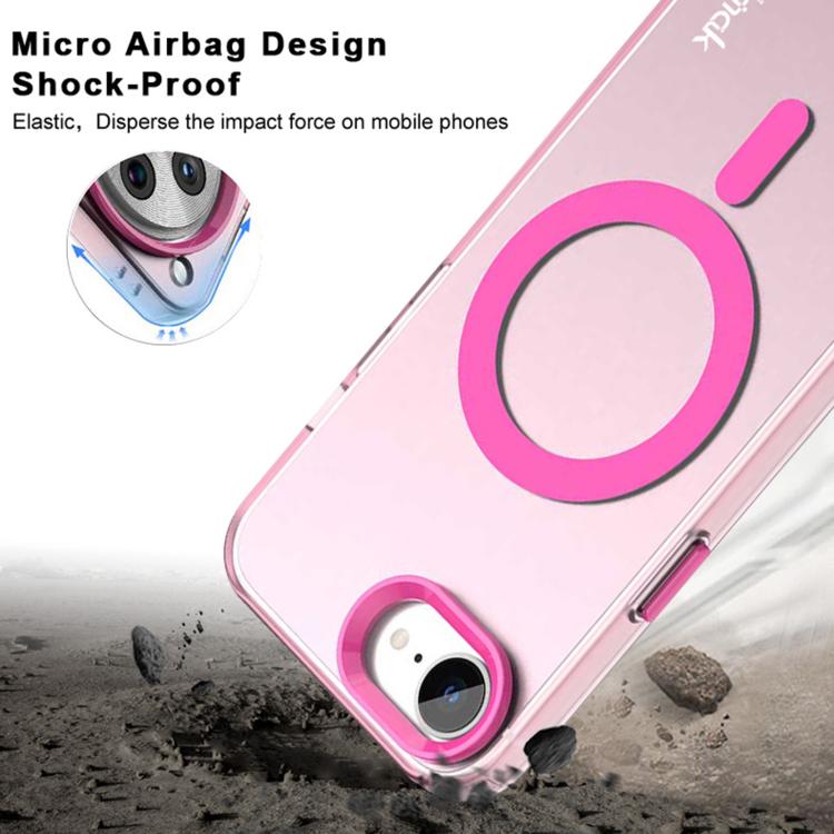 For iPhone 16e IMAK Candy Series Shockproof MagSafe Phone Case(Black) - iPhone 16e Cases by imak | Online Shopping South Africa | PMC TechLife | Buy Now Pay Later Mobicred