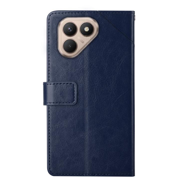 For Tecno Pova 7 4G Y-shaped Pattern Flip Leather Phone Case(Blue) - free shipping - PMC TechLife - Order now!
