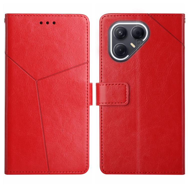For Tecno Pova 7 Ultra 5G Y-shaped Pattern Flip Leather Phone Case(Red) - free shipping - PMC TechLife - Order now!