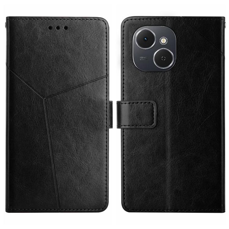 For Tecno Spark 40C Y-shaped Pattern Flip Leather Phone Case(Black) - free shipping - PMC TechLife - Order now!