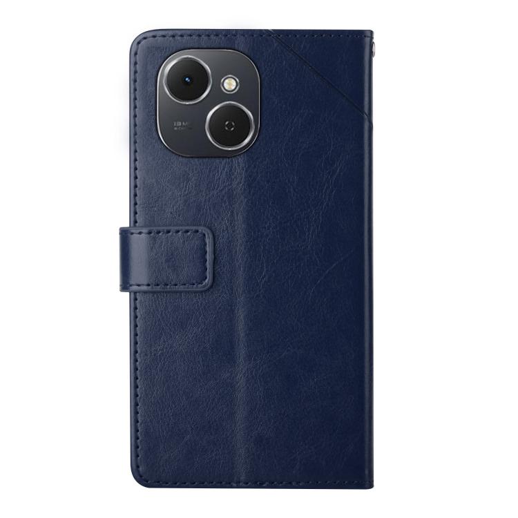 For Tecno Spark 40C Y-shaped Pattern Flip Leather Phone Case(Blue) - free shipping - PMC TechLife - Order now!