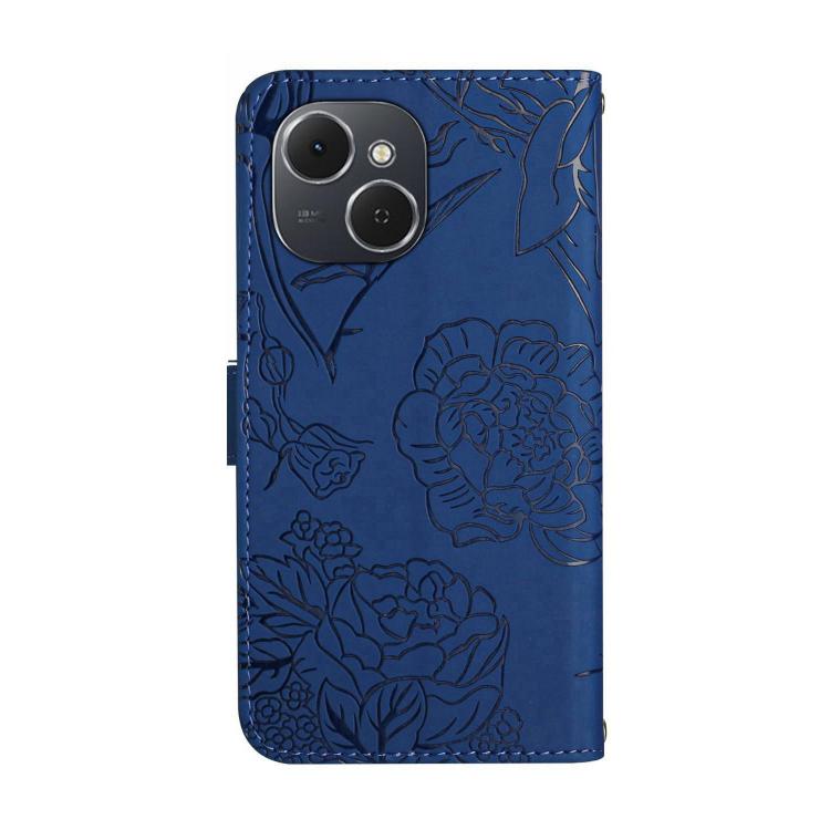 For Tecno Spark 40C Skin Feel Butterfly Embossed Flip Leather Phone Case(Blue) - free shipping - PMC TechLife - Order now!