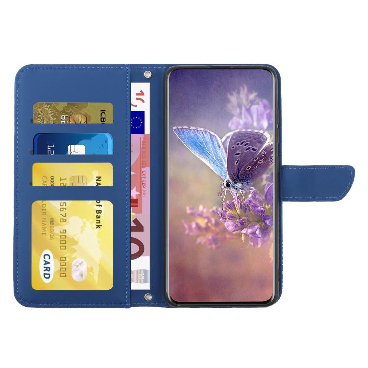 For Tecno Spark 40C Skin Feel Butterfly Embossed Flip Leather Phone Case(Blue) - free shipping - PMC TechLife - Order now!