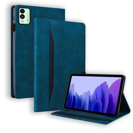 For Tecno Megapad 11 2024 Splicing Shockproof Leather Tablet Case(Blue) - Others by PMC Jewellery | Online Shopping South Africa | PMC Jewellery | Buy Now Pay Later Mobicred