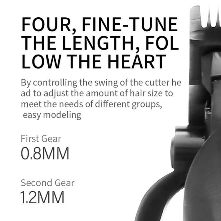 VGR VGR-282 4-gear Fine-tuning Digital Display USB Electric Hair Clipper(Black) - free shipping - PMC TechLife - Order now!