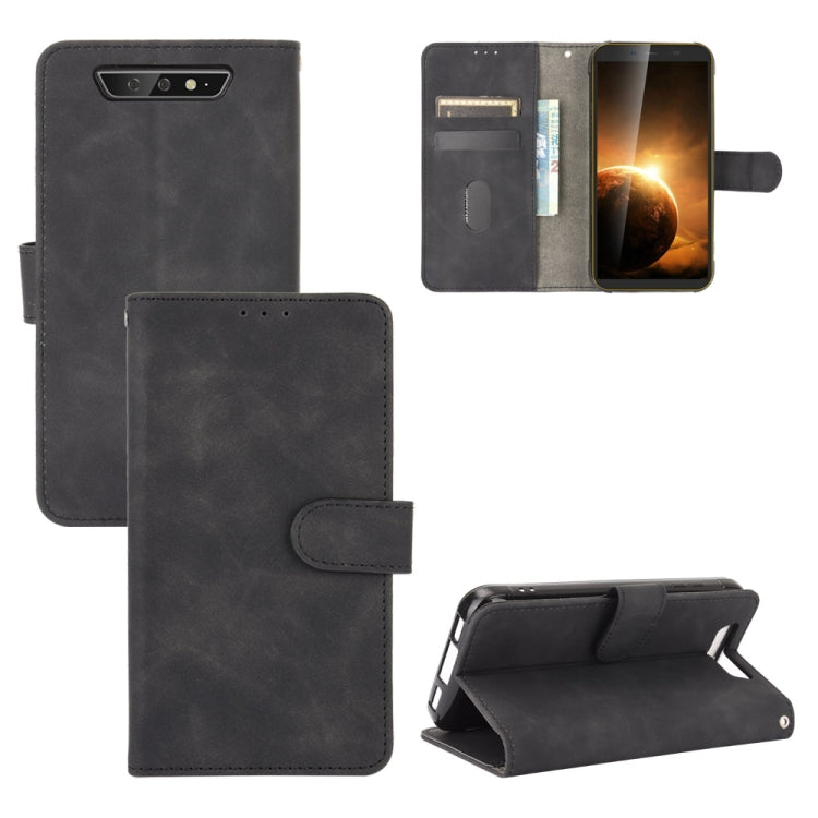 For Blackview BV5500 / BV5500 Pro / BV5500 Plus Solid Color Skin Feel Magnetic Buckle Horizontal Flip Calf Texture PU Leather Case with Holder & Card Slots & Wallet(Black) - More Brand by PMC Jewellery | Online Shopping South Africa | PMC Jewellery | Buy Now Pay Later Mobicred