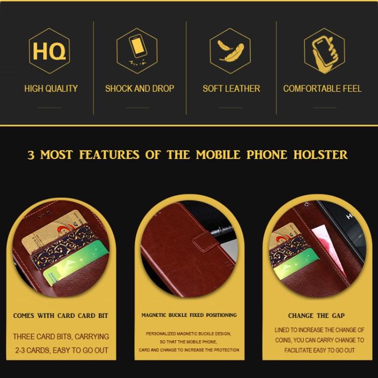 For iPhone 16e idewei Crazy Horse Texture Leather Phone Case(Yellow) - free shipping - PMc TechLife - Order now!