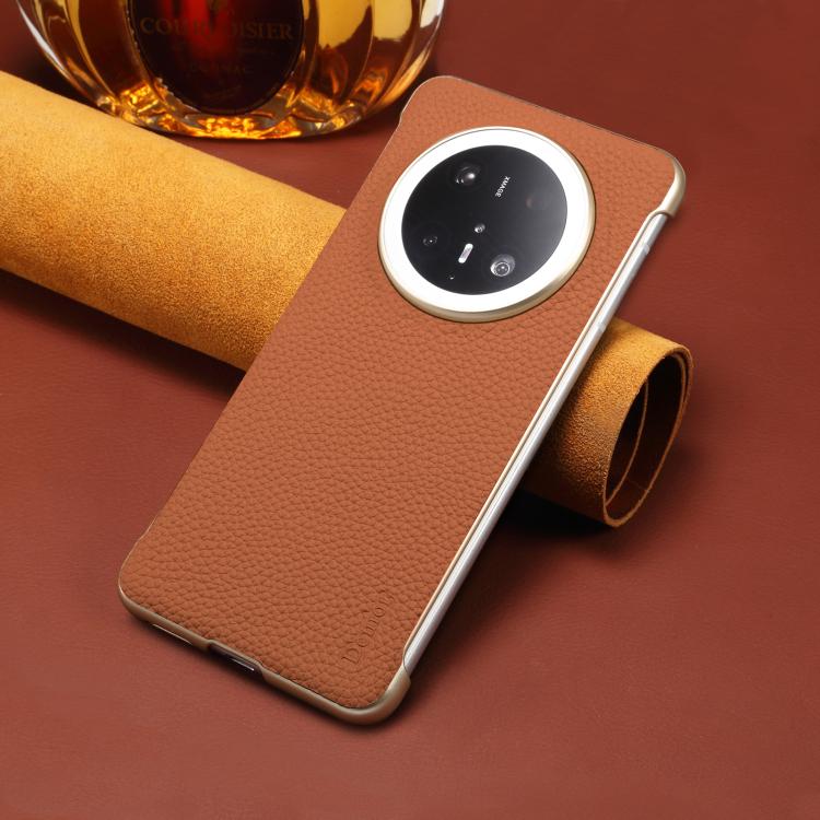 For Huawei Mate 60 Denior A20 Genuine Leather Litchi Texture MagSafe Frameless Phone Case(Brown) - free shipping - PMc TechLife - Order now!