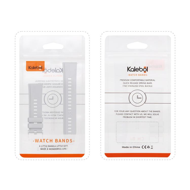 Kalebol 22mm Universal Silicone Watch Strap(Black) - free shipping - PMc TechLife - Order now!