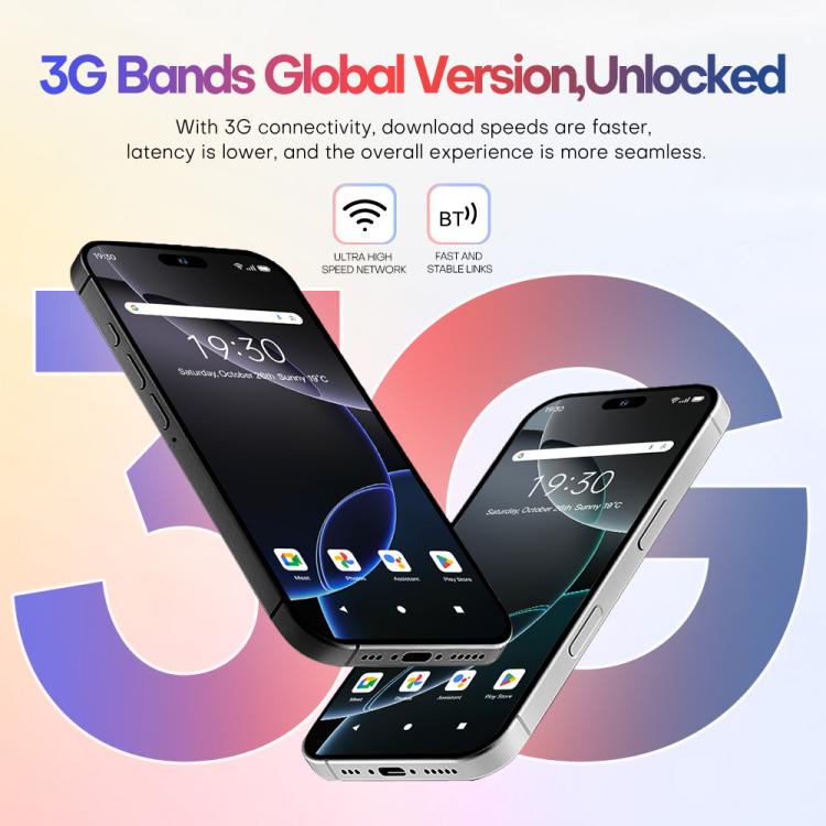 A88 / i16 Pro Max, 2GB+16GB, 6.6 inch Android 8.1 MTK6580A Quad Core, OTG, Network: 3G, Dual SIM, Plug:US Plug(Titanium Black) - free shipping - PMc TechLife - Order now!