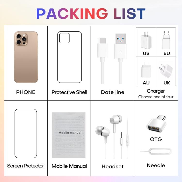 A88 / i16 Pro Max, 2GB+16GB, 6.6 inch Android 8.1 MTK6580A Quad Core, OTG, Network: 3G, Dual SIM, Plug:AU Plug(Titanium Grey) - free shipping - PMc TechLife - Order now!