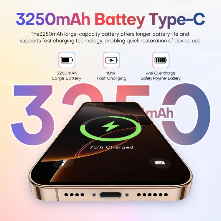 A88 / i16 Pro Max, 2GB+16GB, 6.6 inch Android 8.1 MTK6580A Quad Core, OTG, Network: 3G, Dual SIM, Plug:AU Plug(Titanium White) - free shipping - PMc TechLife - Order now!
