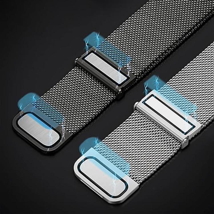 Kalebol 20mm Universal Loop Double Magnetic Buckle Milanese Strap(Black) - free shipping - PMc TechLife - Order now!