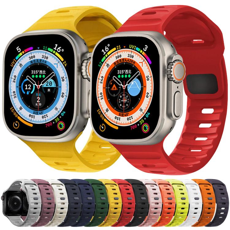For Apple Watch 42mm / 41mm / 40mm / 38mm Kalebol Sport Silicone Strap(White) - Watch Bands by Kalebol | Online Shopping South Africa | PMC TechLife | Buy Now Pay Later Mobicred