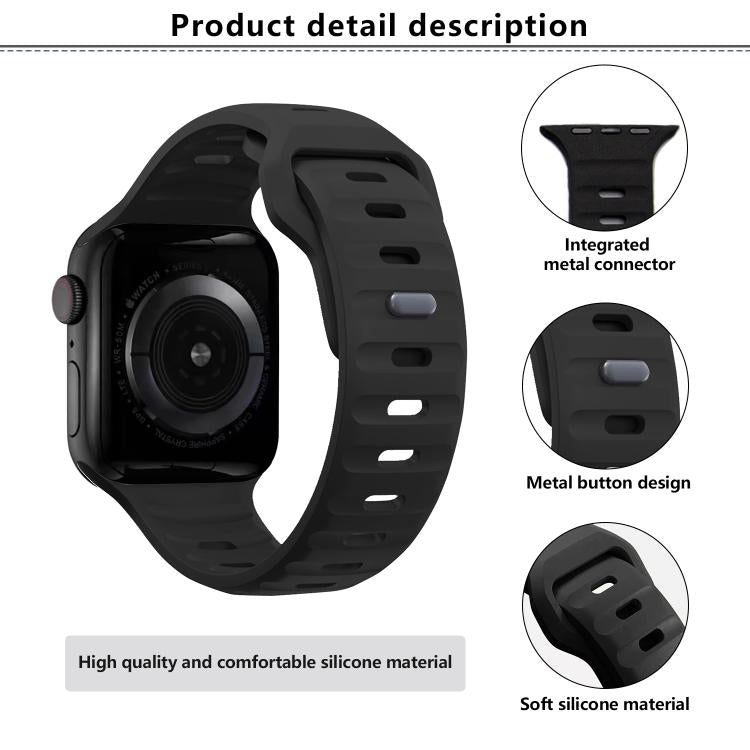 For Apple Watch 46mm / 49mm / 45mm / 44mm Kalebol Sport Silicone Strap(Starlight) - Watch Bands by Kalebol | Online Shopping South Africa | PMC TechLife | Buy Now Pay Later Mobicred