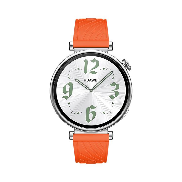 Kalebol 18mm Universal Textured Silicone Silver Buckle Strap(Orange) - free shipping - PMc TechLife - Order now!