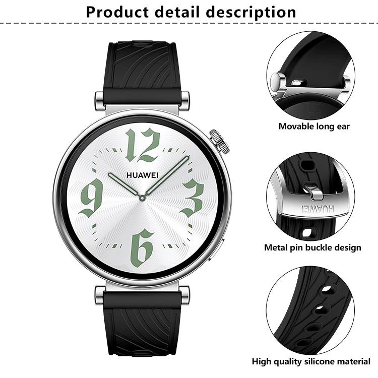 Kalebol 18mm Universal Textured Silicone Silver Buckle Strap(Red) - 18mm Bands by Kalebol | Online Shopping South Africa | PMc TechLife | Buy Now Pay Later Mobicred