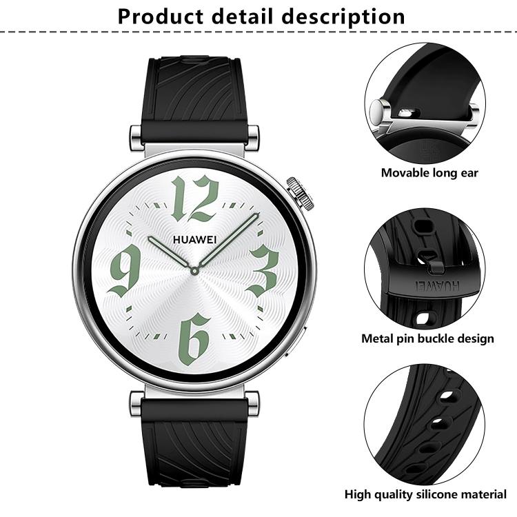 Kalebol 18mm Universal Textured Silicone Black Buckle Strap(Spruce Green) - 18mm Bands by Kalebol | Online Shopping South Africa | PMc TechLife | Buy Now Pay Later Mobicred
