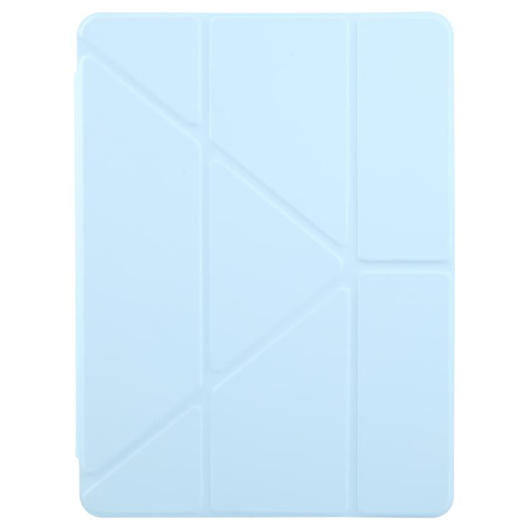 For iPad Pro 11 2024 ZGA Genre Series Y-Fold Leather Tablet Case with Pen Slot(Blue) - free shipping - PMc TechLife - Order now!