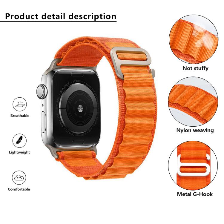 For Apple Watch 42mm / 41mm / 40mm / 38mm Kalebol Aline Nylon Loop Watch Band(Starlight) - Watch Bands by Kalebol | Online Shopping South Africa | PMC TechLife | Buy Now Pay Later Mobicred