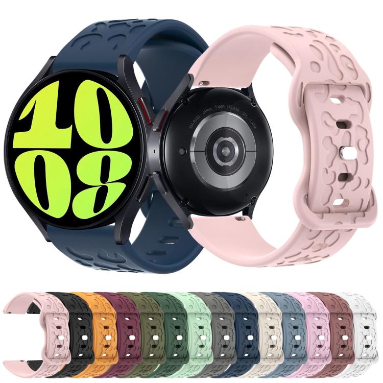 22mm Kalebol Leopard Print Butterfly Buckle Silicone Watch Band(White) - free shipping - PMc TechLife - Order now!