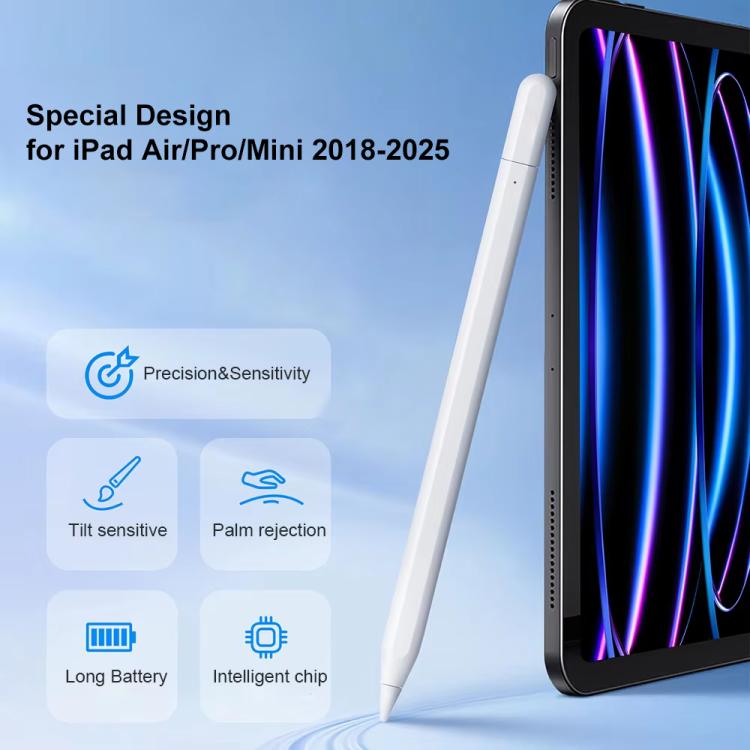 For iPad Series Type-C Magnetic Draw Out Stylus(White) - Stylus Pen by PMc TechLife | Online Shopping South Africa | PMc TechLife | Buy Now Pay Later Mobicred