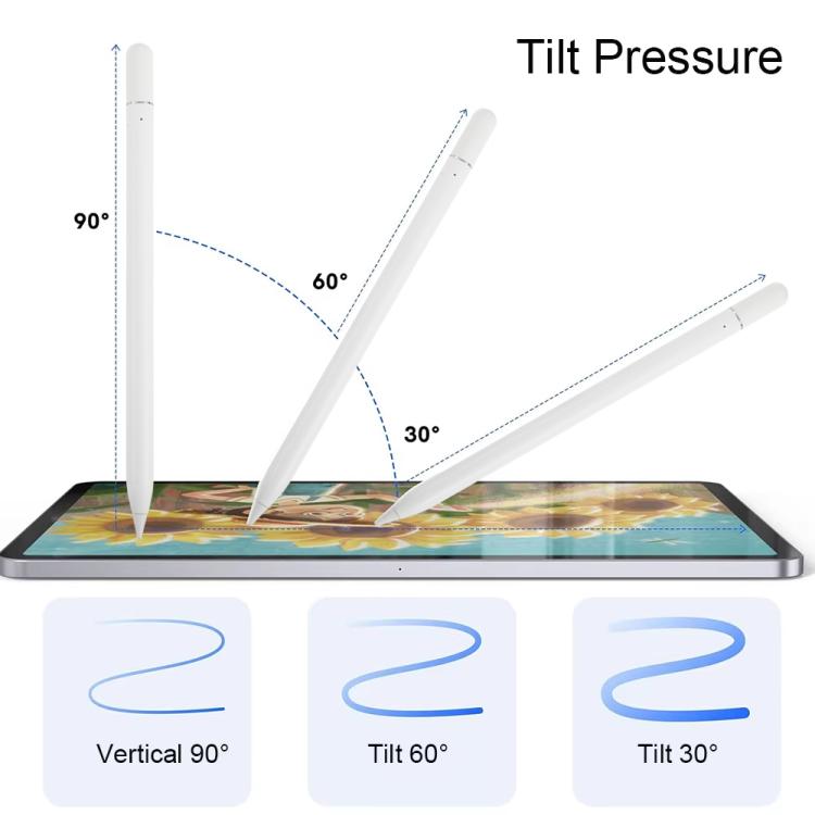 For iPad Series Type-C Magnetic Draw Out Stylus(White) - Stylus Pen by PMc TechLife | Online Shopping South Africa | PMc TechLife | Buy Now Pay Later Mobicred