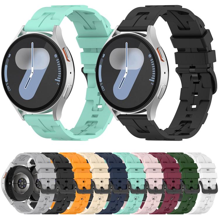 20mm Kalebol Solid Color Black Buckle Round Tail Silicone Watch Band(Yellow) - free shipping - PMc TechLife - Order now!