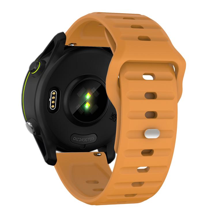 20mm Kalebol Wave Pattern Studded Buckle Silicone Watch Band(Yellow) - free shipping - PMc TechLife - Order now!