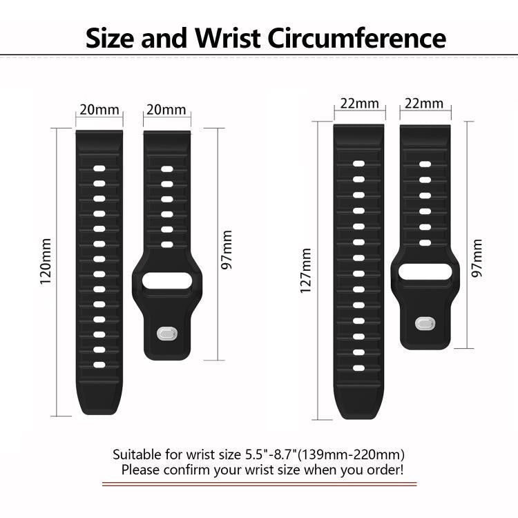 22mm Kalebol Wave Pattern Studded Buckle Silicone Watch Band(Cream Color) - 22mm Bands by Kalebol | Online Shopping South Africa | PMc TechLife | Buy Now Pay Later Mobicred