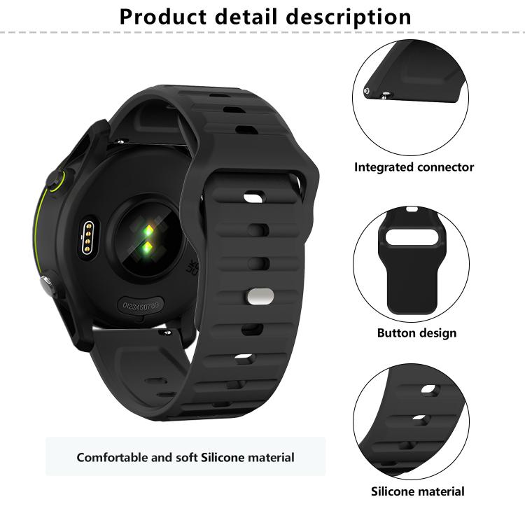 20mm Kalebol Wave Pattern Studded Buckle Silicone Watch Band(Teal) - 20mm Bands by Kalebol | Online Shopping South Africa | PMc TechLife | Buy Now Pay Later Mobicred