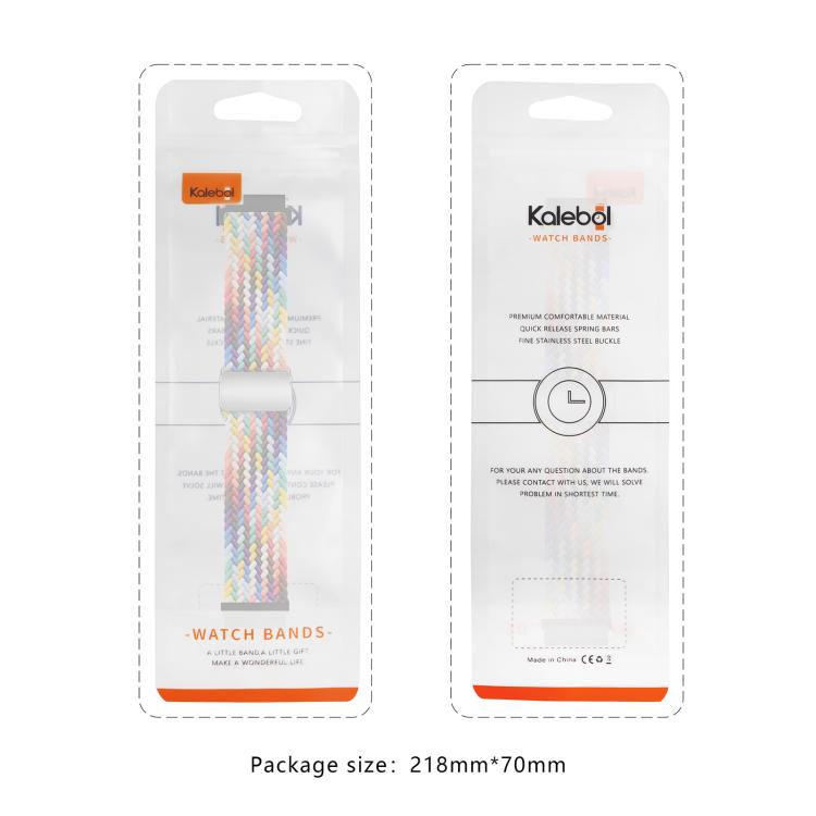 22mm Kalebol Nylon Braided Loop Magnetic Buckle Watch Band(Denim) - free shipping - PMc TechLife - Order now!