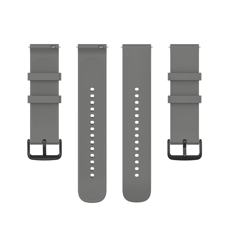 20mm Kalebol Round Tail Silicone Watch Band(Dark Grey) - 20mm Bands by Kalebol | Online Shopping South Africa | PMc TechLife | Buy Now Pay Later Mobicred