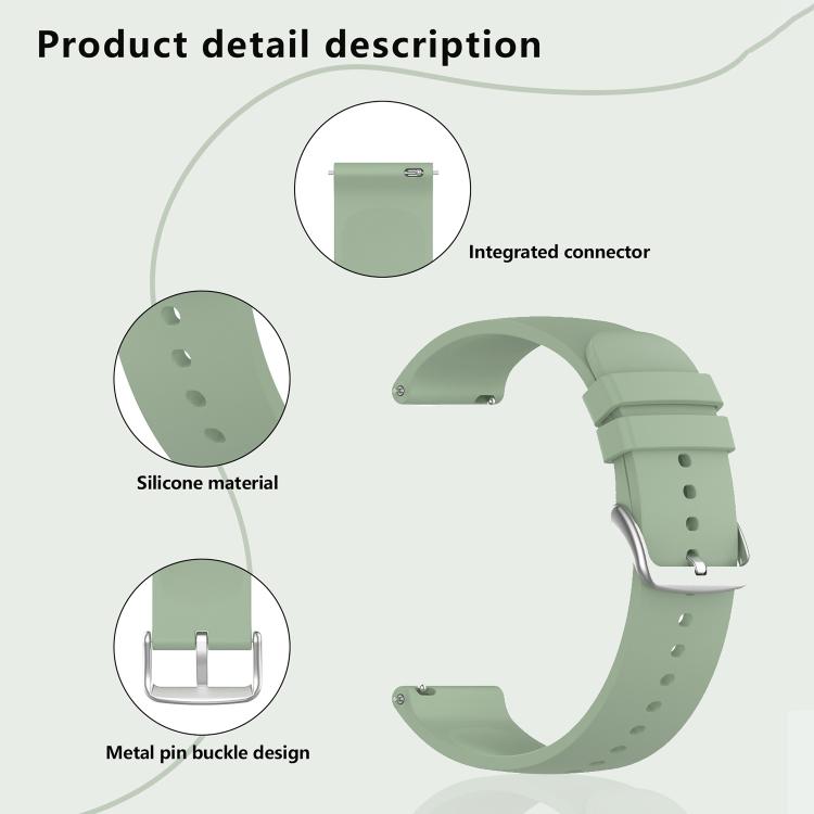 22mm Kalebol Round Tail Silicone Watch Band(Midnight Blue) - free shipping - PMc TechLife - Order now!