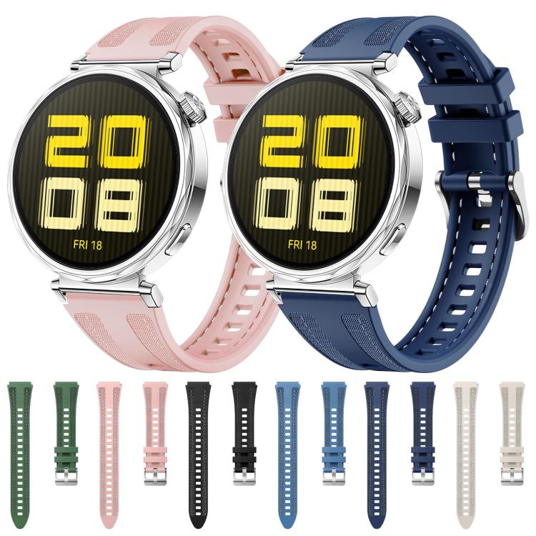 18mm Kalebol Composite Silicone Watch Band(Pink) - 18mm Bands by Kalebol | Online Shopping South Africa | PMc TechLife | Buy Now Pay Later Mobicred