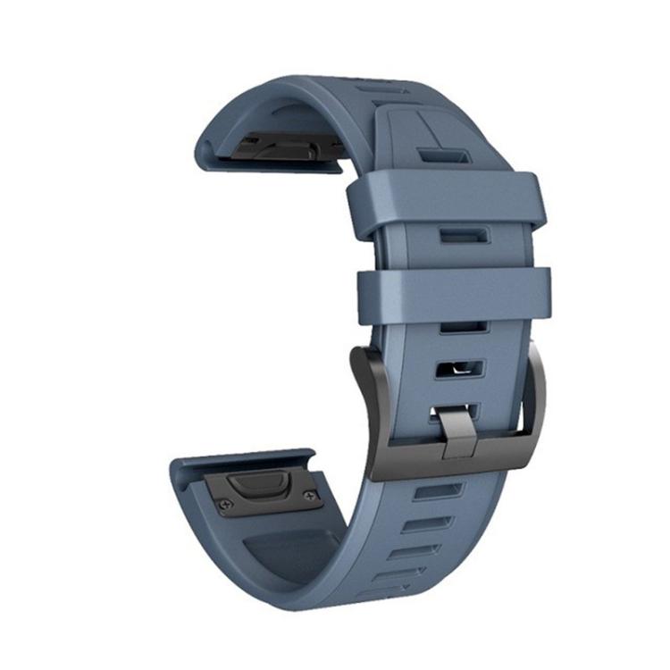 For Garmin QuickFit 26mm Kalebol Plain Texture Silicone Watch Band(Navy Blue) - free shipping - PMc TechLife - Order now!